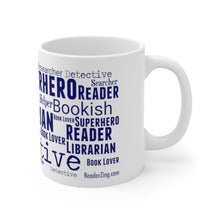 Load image into Gallery viewer, Librarian Word Cloud Ceramic Mug 11oz
