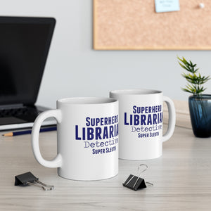 Superhero Librarian Ceramic Mug 11oz