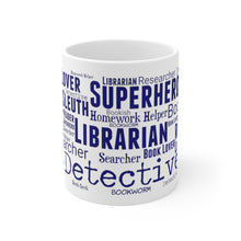 Load image into Gallery viewer, Librarian Word Cloud Ceramic Mug 11oz
