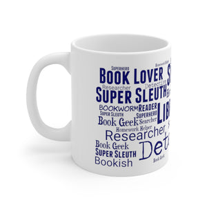 Librarian Word Cloud Ceramic Mug 11oz