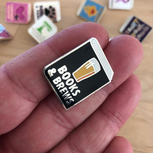 Book & Brews Enamel Pin