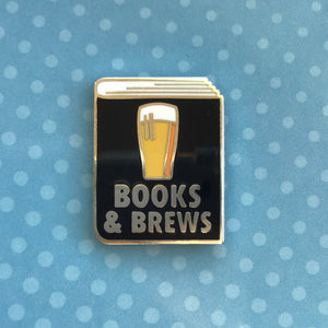 Book & Brews Enamel Pin