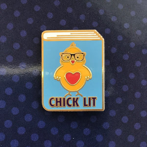 Chick Lit Reader Enamel Pin