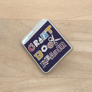 Craft Book Reader Enamel Pin