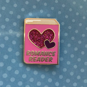 Romance Reader Enamel Pin