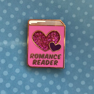 Romance Reader Enamel Pin