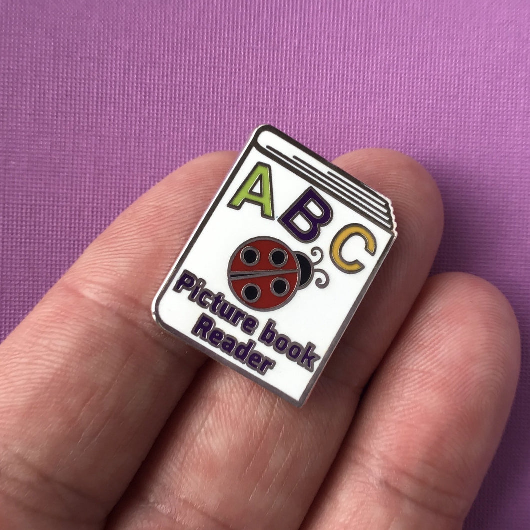 Picture Book Reader Enamel Pin