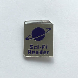 Sci-Fi Reader Enamel Pin