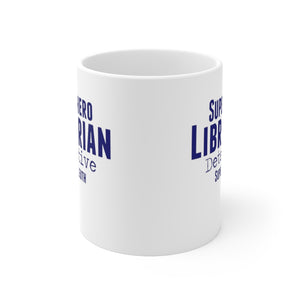 Superhero Librarian Ceramic Mug 11oz